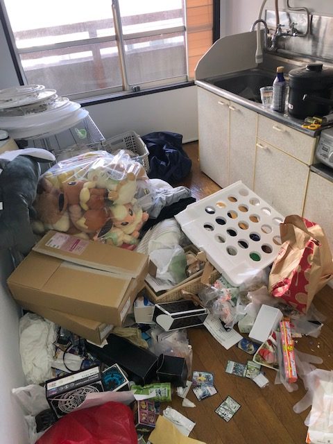 【後払い事例】埼玉県川越市の通販やデリバリーのゴミが溜まってしまったゴミ屋敷の片付け