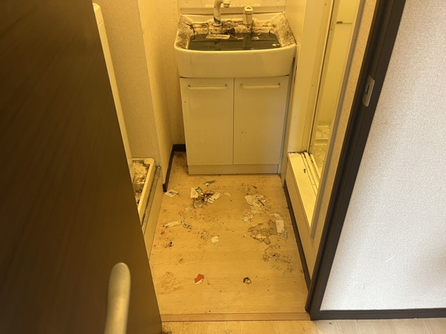 千葉県船橋市 ゴミがなくなった洗面所