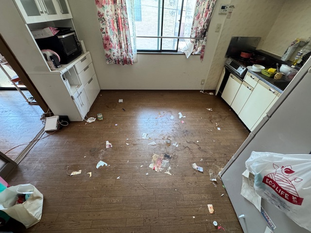 東京都台東区 ゴミや粗大ゴミを回収してすっきりしたキッチン